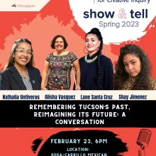 Remembering Tucson's Past, Re-imagining its Future: A Conservation. February 23 Location Sosa Carrillo Mexican American Museum 151 S Granada Ave, RSVP Today 