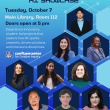 In-person showcase of the inaugural CCI Horizons AI Grant recipients flyer